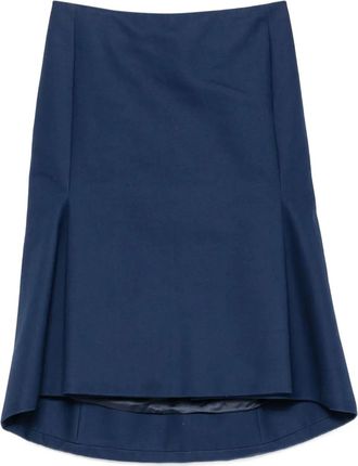 Balenciaga Gonna midi in cotone anni 2010 - Blu