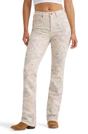 Wrangler Western Straight Leg Jeans in Firework Floral at Nordstrom, Size 26