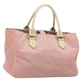 Burberry Pre-owned Tote Bags, female, Pink, Size: ONE SIZE Pre-owned Vintage Tote Bag
