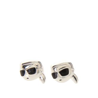 Karl Lagerfeld Accessoires, Dames, Grijs, ONE Size, K/Ikonik 2.0 Karl Studs