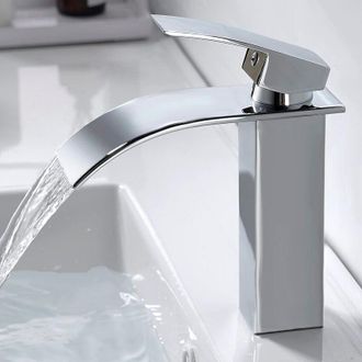 OEM Grifo De Ba&ntilde;o Moderno Tipo Cascada, Grifo Mezclador Para Lavabo Tipo Cascada Con Un Dise&ntilde;o Elegante, Grifo Mezclador De Ba&ntilde;o De Lat&oacute;n, Agua Fr&iacute;a Y Cal