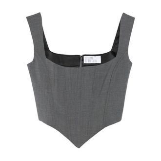 Giuseppe Di Morabito Dames, Tops, Grijs, Maat: XS Wol