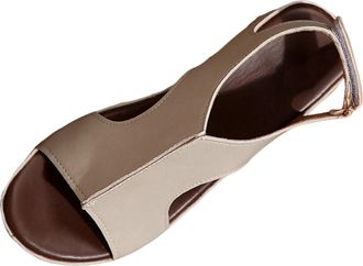 Generic Summer Womens Platform Fisherman Sandals with Adjustable Hook and Loop Strap for Wide Feet Comfort (White, 5.5)