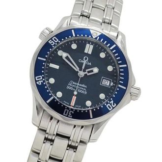 Omega Pre-owned Vintage Polshorloge - Heren - Pre-owned - Blauw - Maat: ONE Size