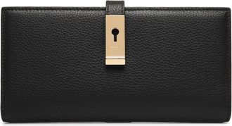 Bally Lock Me bi-fold leather wallet - women - Calf Leather - One Size - Black