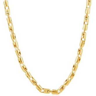 Pompeii3 Mens 14k Gold (95gram) or Platinum (157gram) 5.5mm Link Byzantine Chain Necklace 22