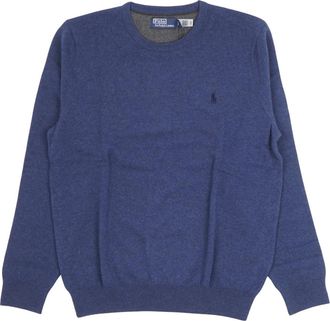 Polo Ralph Lauren Ronde hals knitwear - Heren - Ronde hals truien - Blauw - L - Truien & Vesten