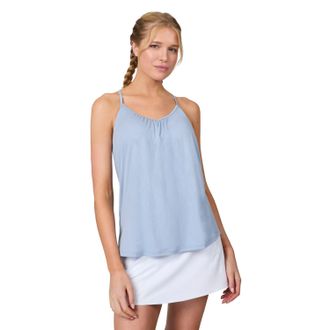 Free Country Womens Microtech Chill B Cool V-Neck Cami Top with Built-In Bra