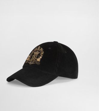 Dolce & Gabbana Corduroy Baseball Hat - Man Hats And Gloves Black 57