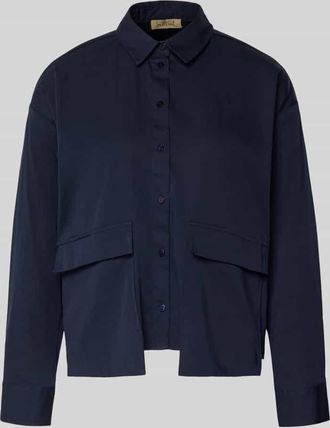 Smith & Soul Regular Fit Bluse mit Pattentaschen in Marine, Gr&ouml;&szlig;e XXL