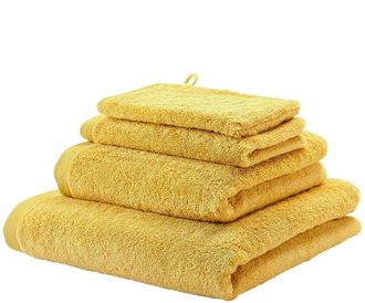 Aquanova Jacquard gewebtes Design Handtuch London Mimosa - in verschiedenen Gr&ouml;ssen