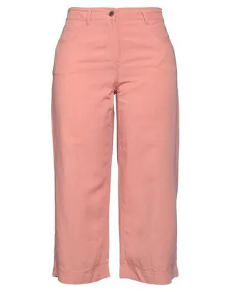 Gardeur High Waisted Straight Leg Trousers for Women in Pink with Multipockets