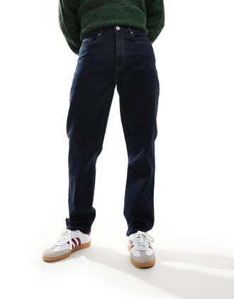 Farah Norwood - Jeans ampi lavaggio risciacquato-Blu navy