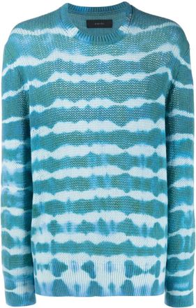 Amiri tie-dye cashmere jumper - men - Cashmere - XXXL - Blue