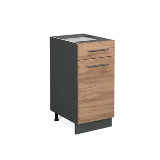 Vicco Mueble Bajo De Cocina Fame-line, Roble Dorado, 40 Cm Sin Encimera