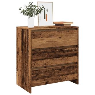Berkfield Home Sideboard Old Wood 70x41x75 cm Engineered Wood in Brown | Size: 70 x 41 x 75 cm