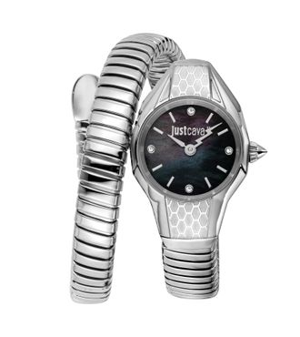 Just Cavalli Womens Snake 316L Stainless Steel Watch - Silver - One Size