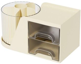 OEM Caja De Almacenamiento, Rotaci&oacute;n De 360&deg;, Cajones Y Portal&aacute;pices, Caja De Almacenamiento Para Brochas De Maquillaje, Cosm&eacute;ticos Y La Escuela