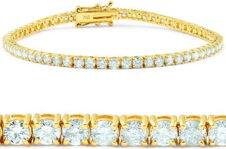 Pompeii3 9 1/2 ct Diamond Tennis Bracelet 14K Yellow Gold 7
