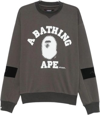 A Bathing Ape Crew Neck Sweatshirt - Heren - Sweatshirts - Grijs - L - Hoodies & sweatvesten
