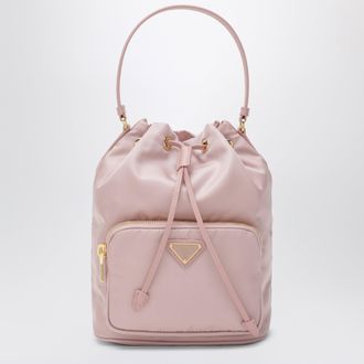 Prada Duecolor bucket bag peach in Re-Nylon