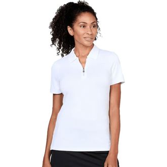 Sofibella Golf Colors Womens Short Sleeve Golf Polo in White at Nordstrom, Size Small