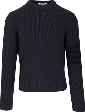Thom Browne Cotton Sweater Knitwear Blu-Uomo