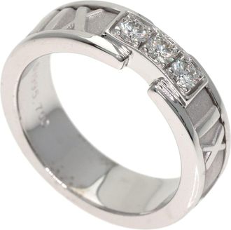 Tiffany & Co. Atlas White Gold (18K) Band Ring (Pre-Owned)