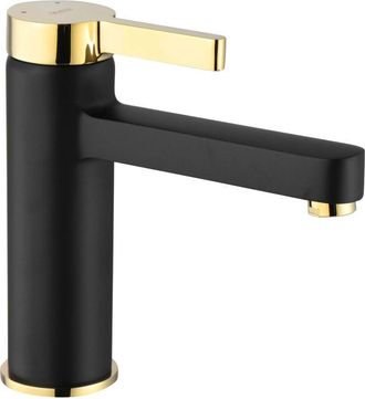 Rea Rea - Grifo De Lavabo Polo Negro Oro Low