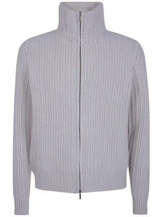 Barba Sweater Full Zip Wool Cashmere Viscose