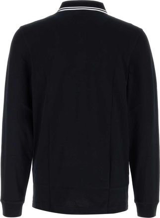 Fred Perry Mens Twin Polo Shirt Navy Cotton