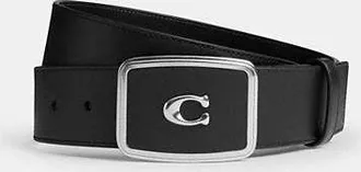 Coach Signature Plaque Buckle Belt, 38mm