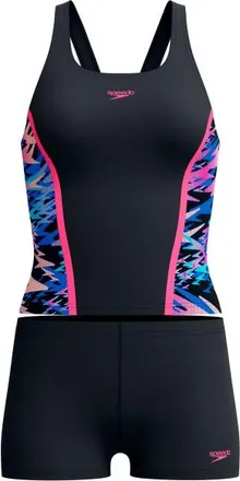 Speedo Hyperboom Splice Tankini Set Tankini f&uuml;r Damen | schwarz