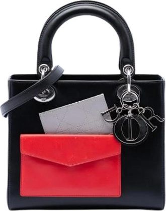 Dior Pre-owned Lady Dior - Dames - Vintage Handtas - Zwart - ONE Size - Leer - Vintage