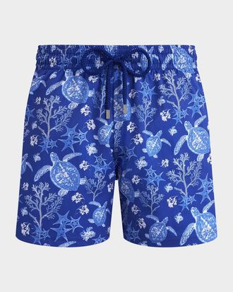 Vilebrequin Men & apos;s Stretch X-Ray Turtles Swim Trunks