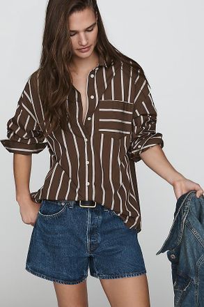 Favorite Daughter The Beau 100% Cotton Shirt Top