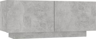 vidaXL Vidaxl - Mueble para tv contrachapada gris hormigón 100x35x40 cm