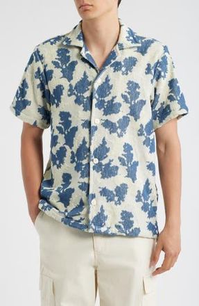 OAS Terry Cloth Camp Shirt in Sail Contrast at Nordstrom Rack, Size Small