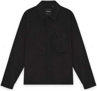 Lyle & Scott Lichtgewicht Ripstop Overshirt - Heren - Zomerjassen - Zwart - L - Katoen - Jassen