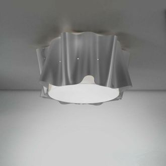 Linea Zero Linea Zero - Plaf&oacute;n 5 Luces Metal Plata Cm. 60x32h