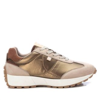 Xti Womens Lace-Up Sneakers In Gold