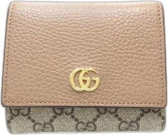 Gucci Pre-owned Canvas Portemonnee - Dames - Vintage Accessoires - Beige - ONE Size - Vintage