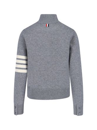 Thom Browne Womens Sweaters Grey Virgin Wool
