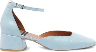 Ángel Alarcón 45mm leather heeled pumps - women - Calf Leather/Calf Leather/Rubber - 37 - Blue