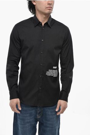 Dsquared2 Poplin Shirt PHILOSOPHY With Print size 48