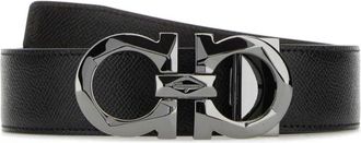 Ferragamo Double Adjus Riem - Heren - Riemen - Zwart - 90 CM - Accessoires