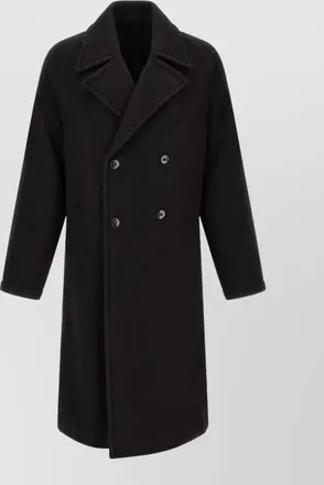 Christophe Lemaire alpaca wool oversized double-breasted coat