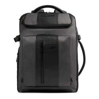 Piquadro Backpacks, male, Gray, Size: ONE SIZE Expandable Travel Laptop Backpack 15.6