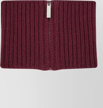 SA SU PHI cashmere knit collar scarf ribbed texture