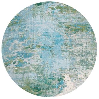 Safavieh Alfombra azul claro/verde 152 x 152 cm